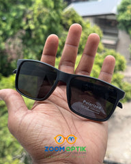 Black Polarized Sports Sunglasses with UV400 Protection