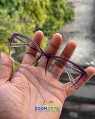 Deep Purple Cat Eye Eyeglasses Frame for Women