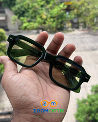 Green Geometric Fashion Sunglasses