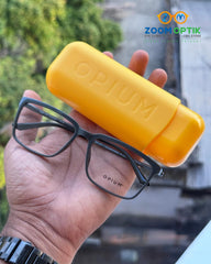 Grey Rectangle Eyeglasses Frame for Women