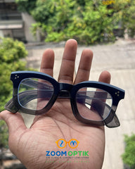 Navy Blue Square Eyeglasses Frame