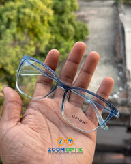 Sea Blue Gradient Cat Eye Eyeglasses Frame for Women