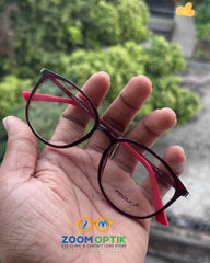 Ruby Red Cat Eye Eyeglasses Frame for Women
