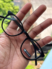 Black Round Eyeglasses Frame for Men & Women