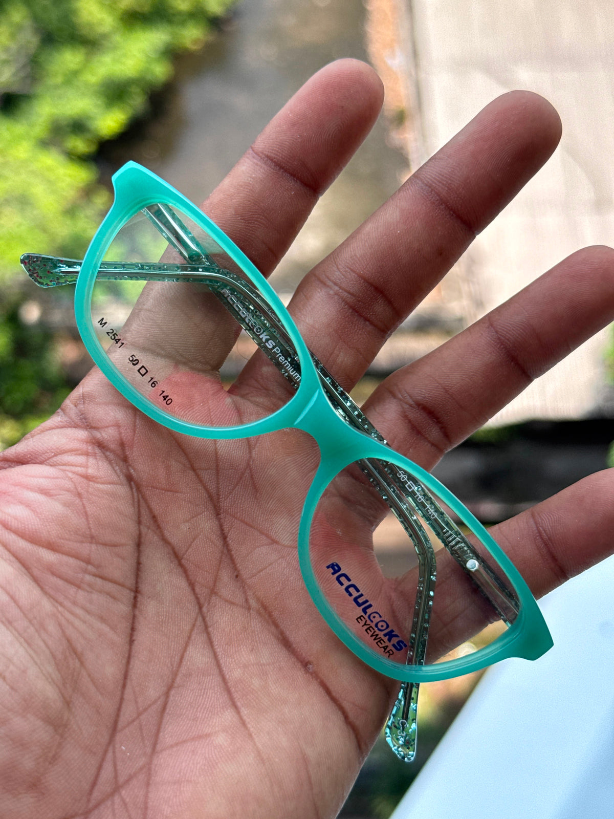Aqua Blue Cat Eye Eyeglasses Frame for Women