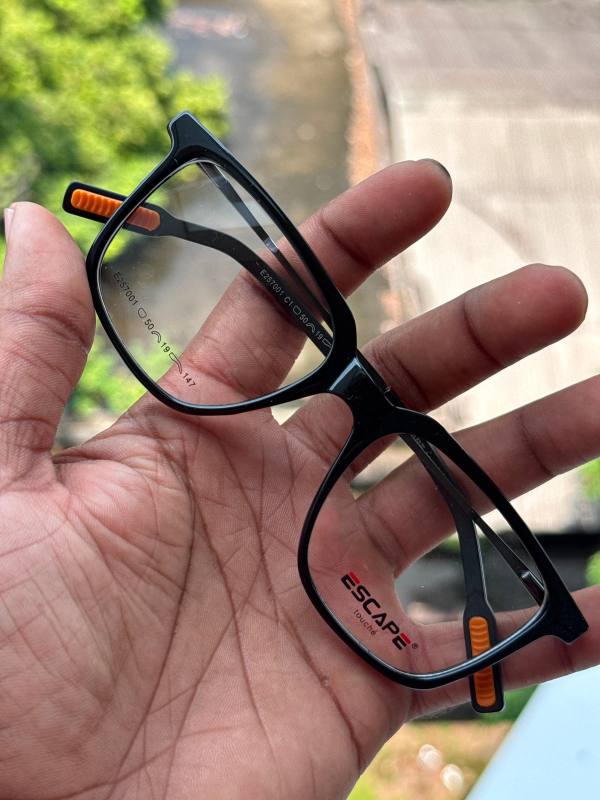 Black Square Eyeglasses Frame for Men & Women | Escape Eyewear