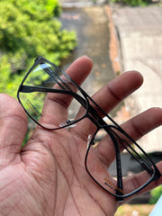 Black Square Metal Eyeglasses Frame for Men & Women | Jacobs Eyewear