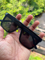 Black Oversized Square Sunglasses for Men & Women